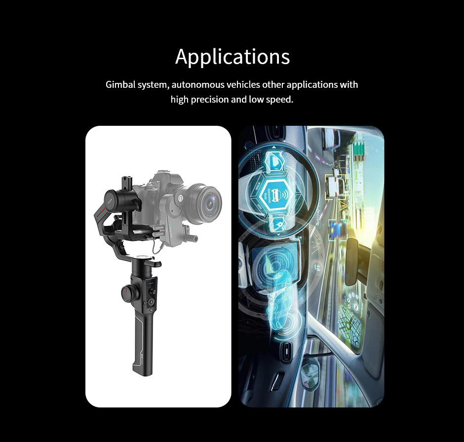 G30 gimbal motor,Applications:gimbal system,autonomous vehicles applications with high precision and low speed.