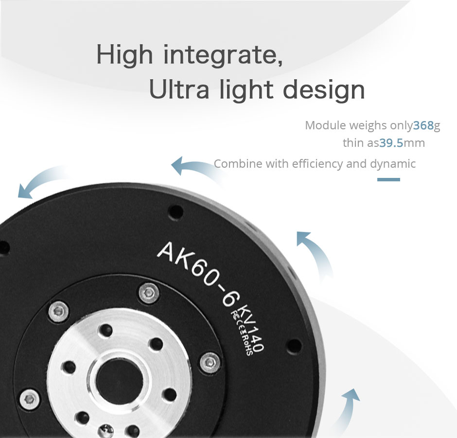 AK60-6 V1.1 KV140 - AK Series - Actuator Motor - Product AK60-6 V1.1 KV140 - AK Series - Actuator Motor - Product