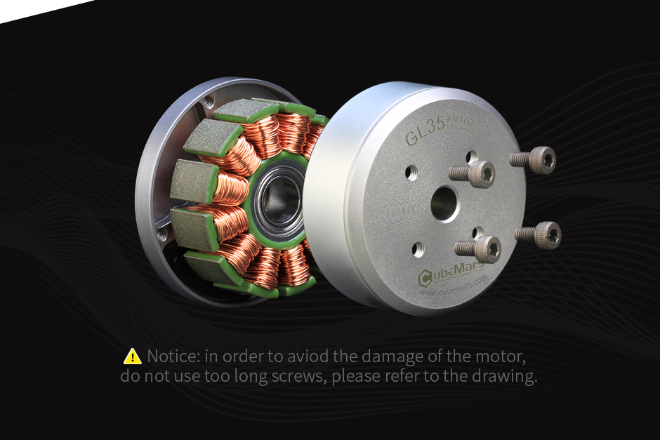 GL35 KV100 Gimbal Motor-Low Cogging, AlexMos Compatible