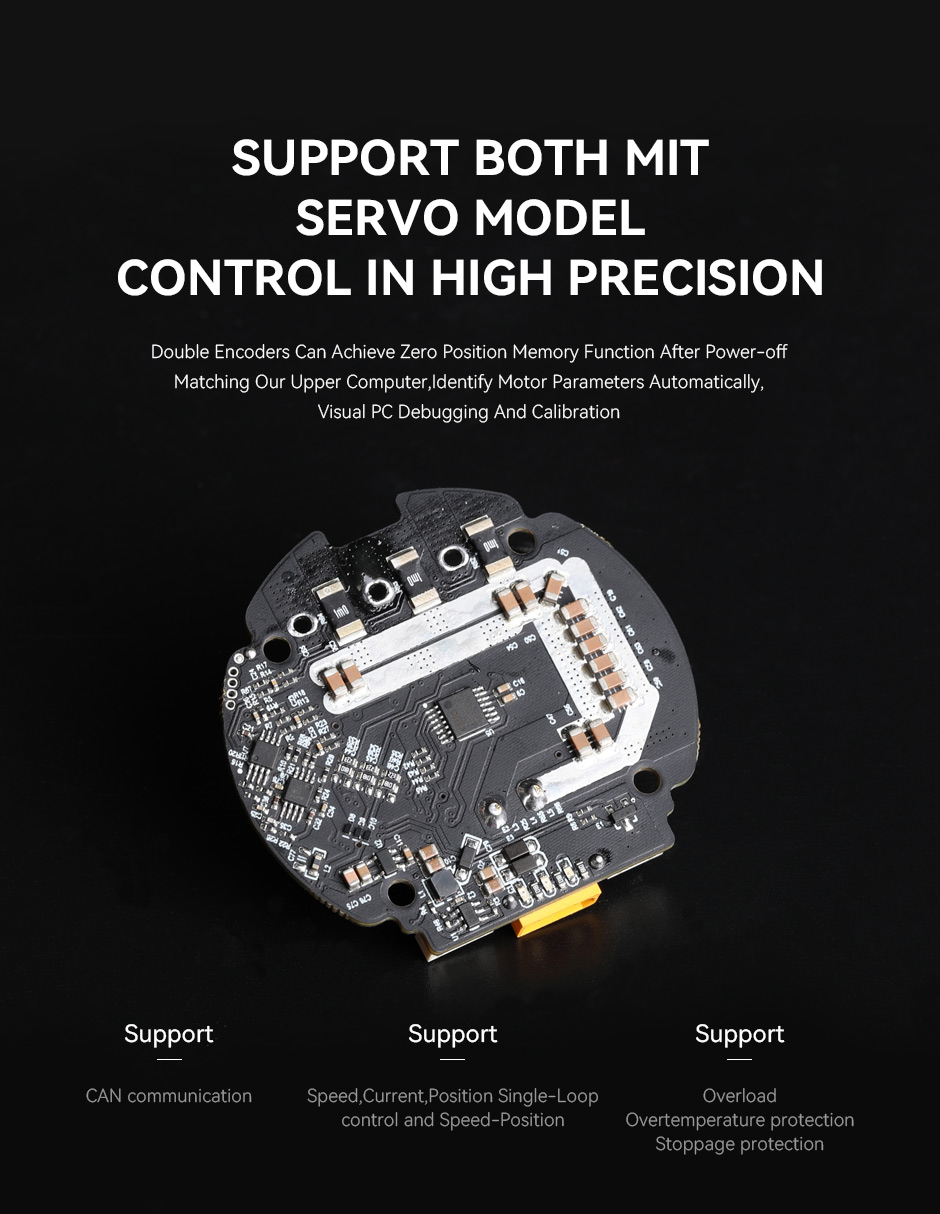 support both mit servo model control in high precision