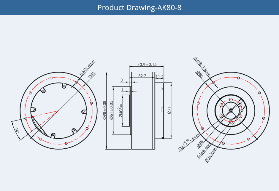 product Drawing-AK80-8