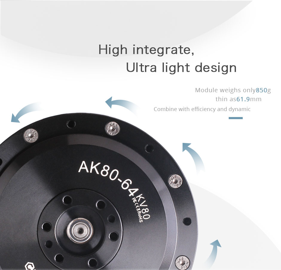 AK80-64,High integrate,Ultra light design